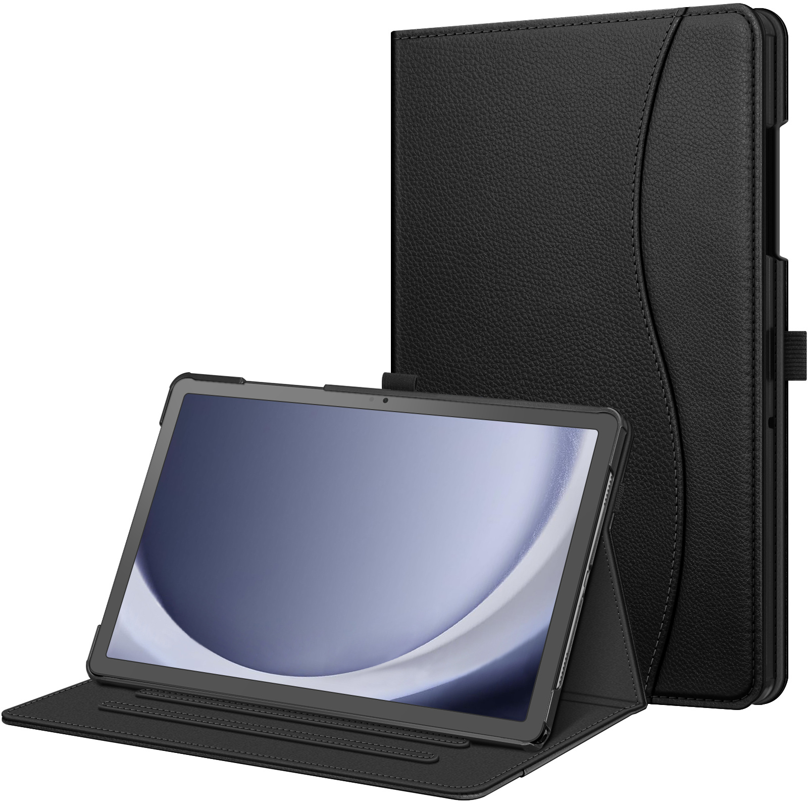 E-shop Hülle für Samsung Galaxy Tab A9 Plus 11 Zoll 2023, Multi-Winkel Folio Schutzhülle Dokumentenfach und Auto Schlaf/Wach Funktion für Tablet A9+