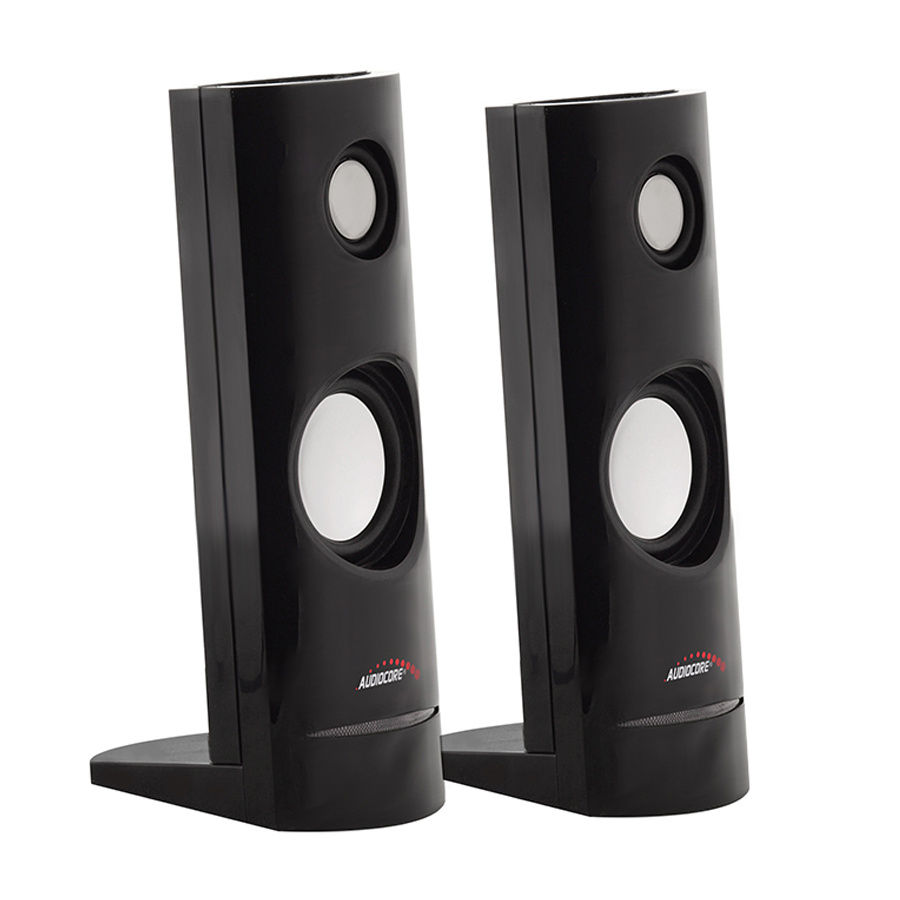 TEMU 8w Usb 2.0 Powered Computer Speakers Black Audiocore Ac860 For Laptop