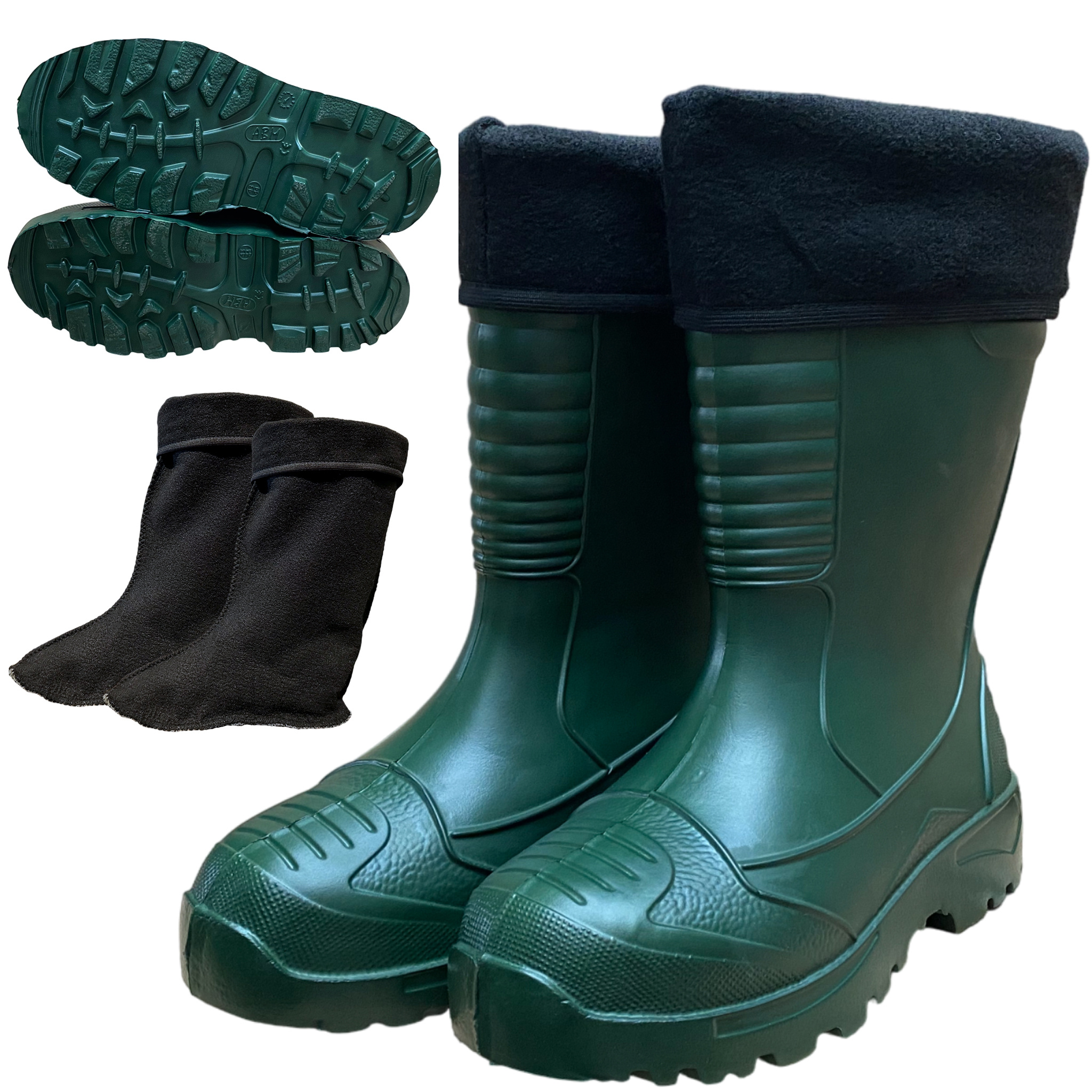 TEMU Men's Shoes Piankowe Eva Insulated Lightweight Rubber Boots Durable Work Boots For Fishing Boots