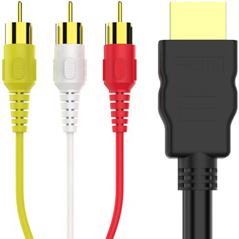 TEMU HDMI auf Cinch Adapter RETOO Techpro, HDMI 2.0 Kabel, HDMI auf 3x Cinch Kabel, 3x Cinch auf HDMI Kabel, HDMI auf 3x RGB Konverter,