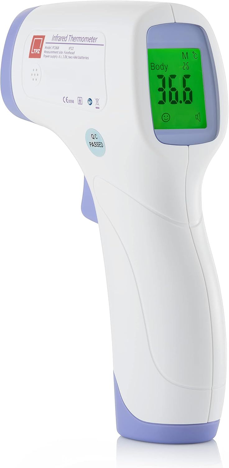 touchless forehead thermometer &ndash; instant infrared temp reader for body, surface & room digital non-contact temp checker for baby & adult details 0