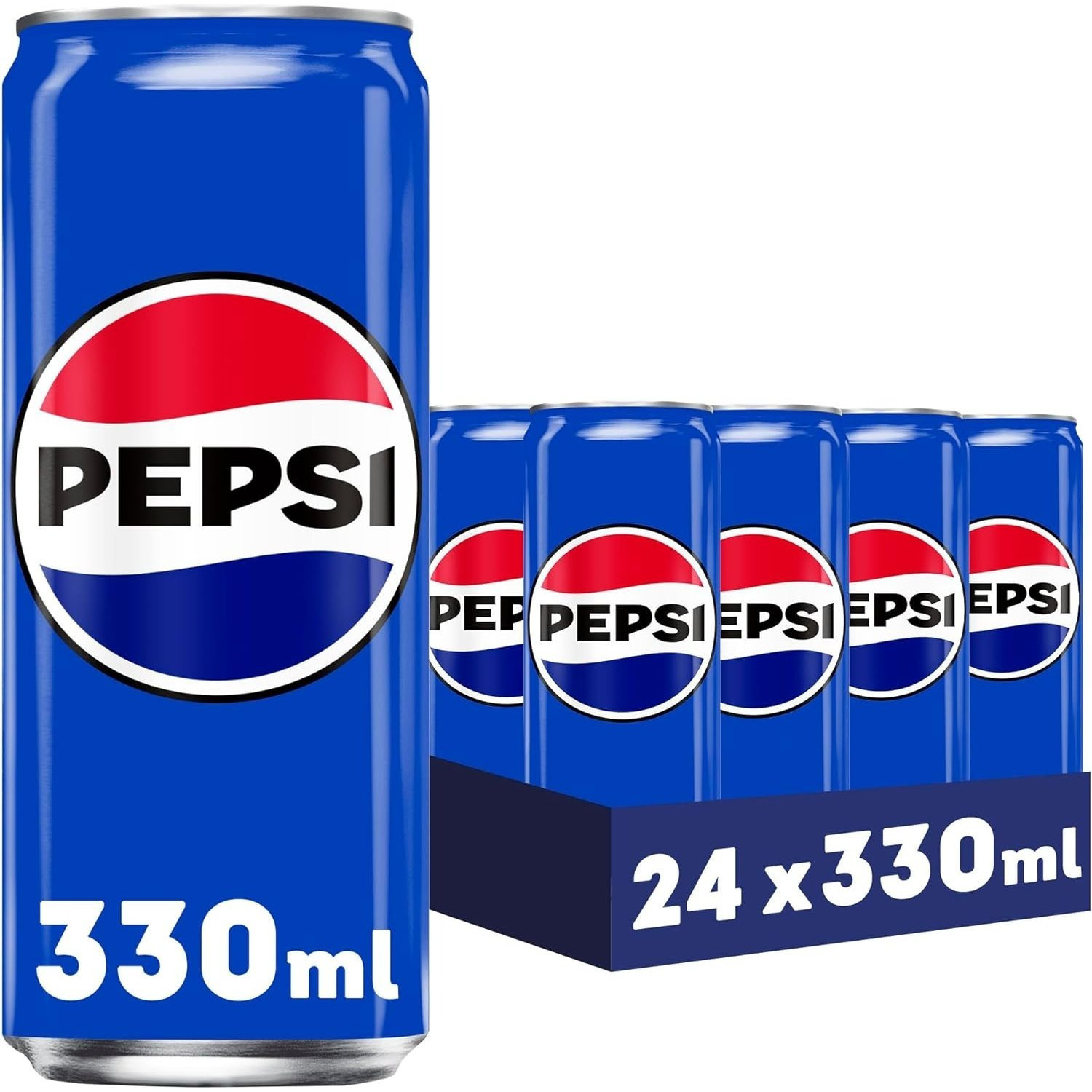 24 Latas PEPSI ZERO Azúcar Lata 330 Ml Pepsico - 24 Latas PEPSI Normal Lata 330 Ml Pepsico