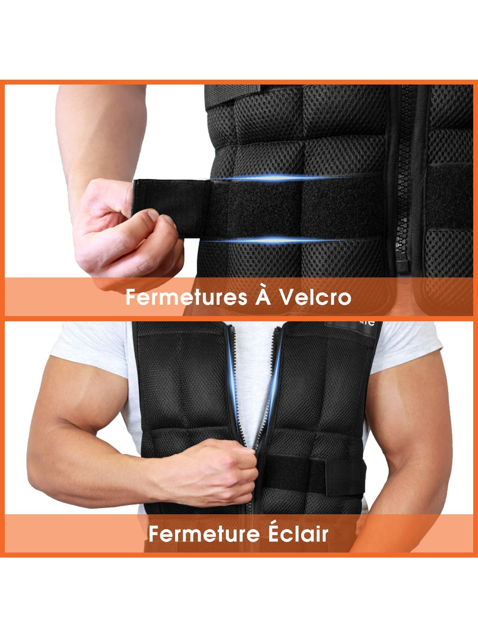 Gilet Lesté YIFAA 10kg - Pour Musculation, Course Et Entraînement