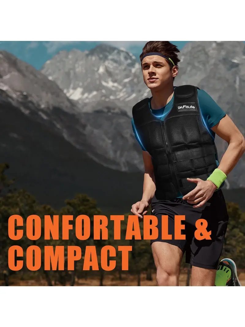 Gilet lesté 10KG, gilet lesté par exercice entièrement réglable, pour la formation de course à pied Gilet lesté 10KG, gilet lesté par exercice entièrement réglable, pour la formation de course à pied