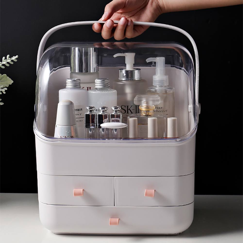 Large Capacity Multi-Layer Cosmetic Display Case for Vanity