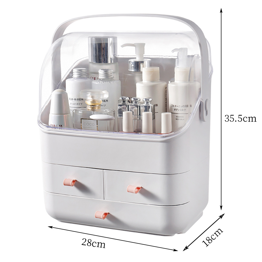Large Capacity Multi-Layer Cosmetic Display Case for Vanity