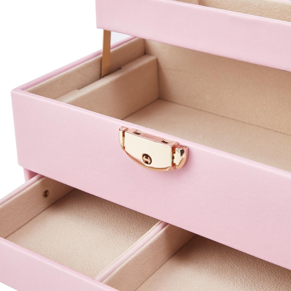3-Layer Jewellery Box with Portable Travel Case