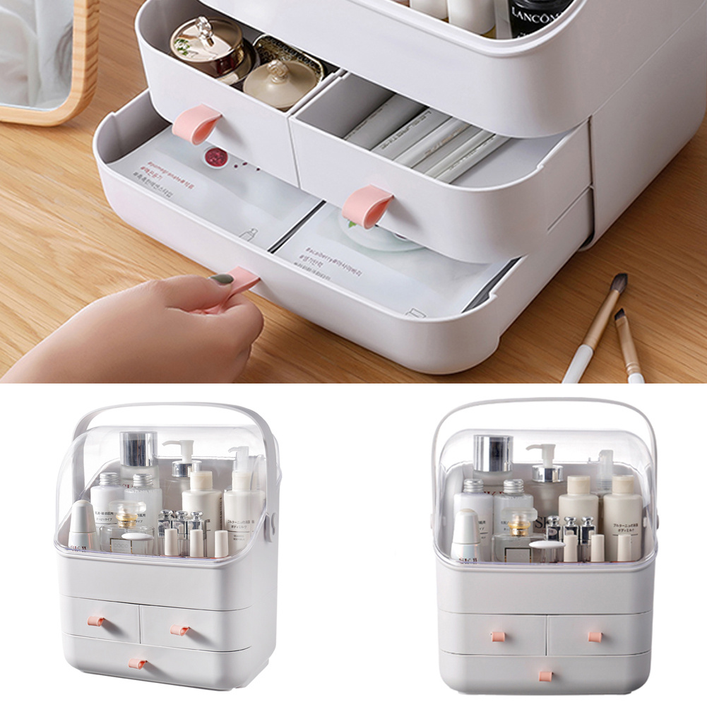 Large Capacity Multi-Layer Cosmetic Display Case for Vanity