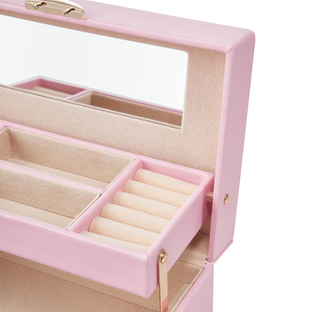 3-Layer Jewellery Box with Portable Travel Case