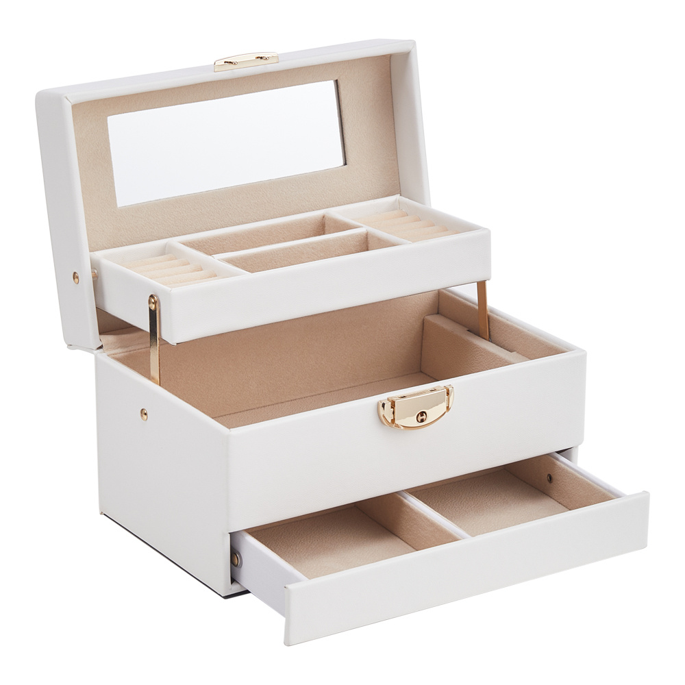 3-Layer Jewellery Box with Portable Travel Case