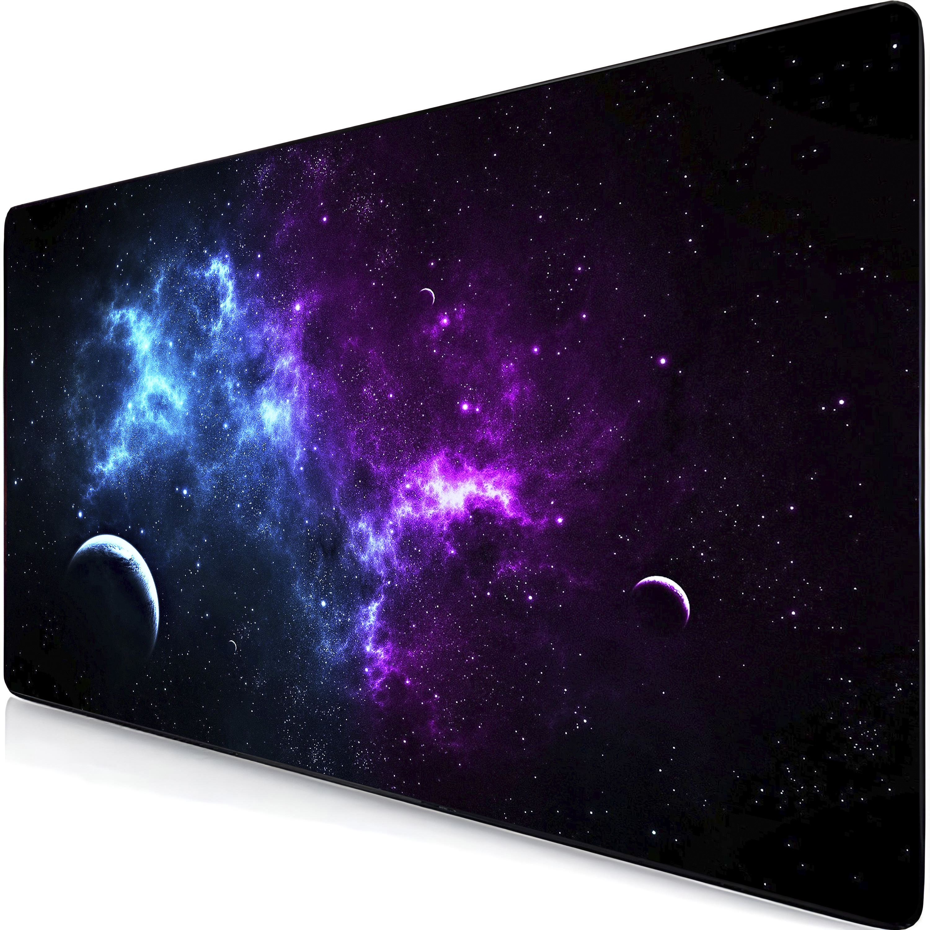 TEMU Tapis de Souris Gaming Retoo Connect, XXL 80X40, Surface Antidérapante pour Bureau, Matériau de Haute Qualité, Fond en Caoutchouc Naturel, Noir