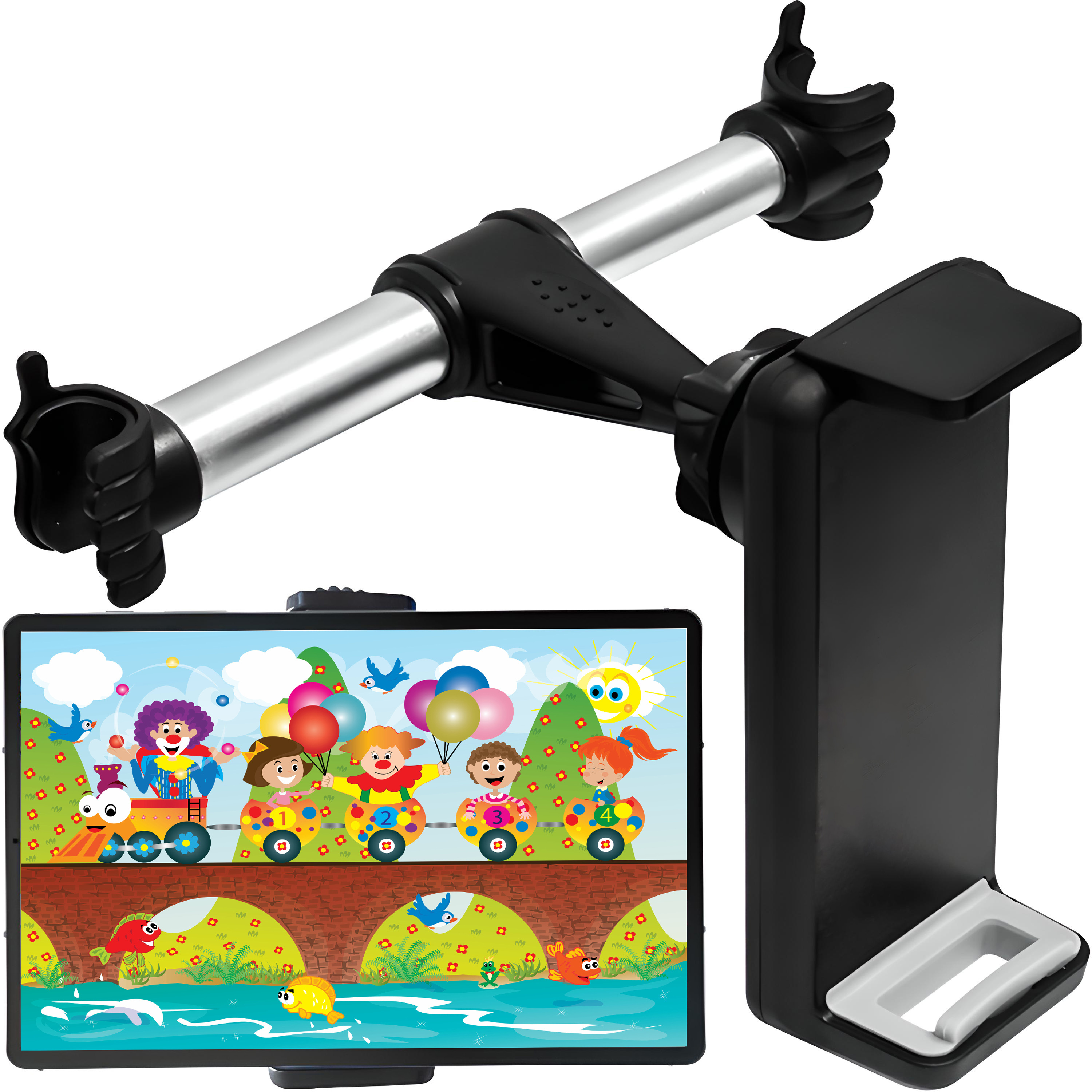 E-shop Retoo DriveTech Kopfstützenhalterung für das Auto, Handy- und Tablet-Halter, Halterung für Rücksitz, verstellbarer Halter für Kinder, kompatibel