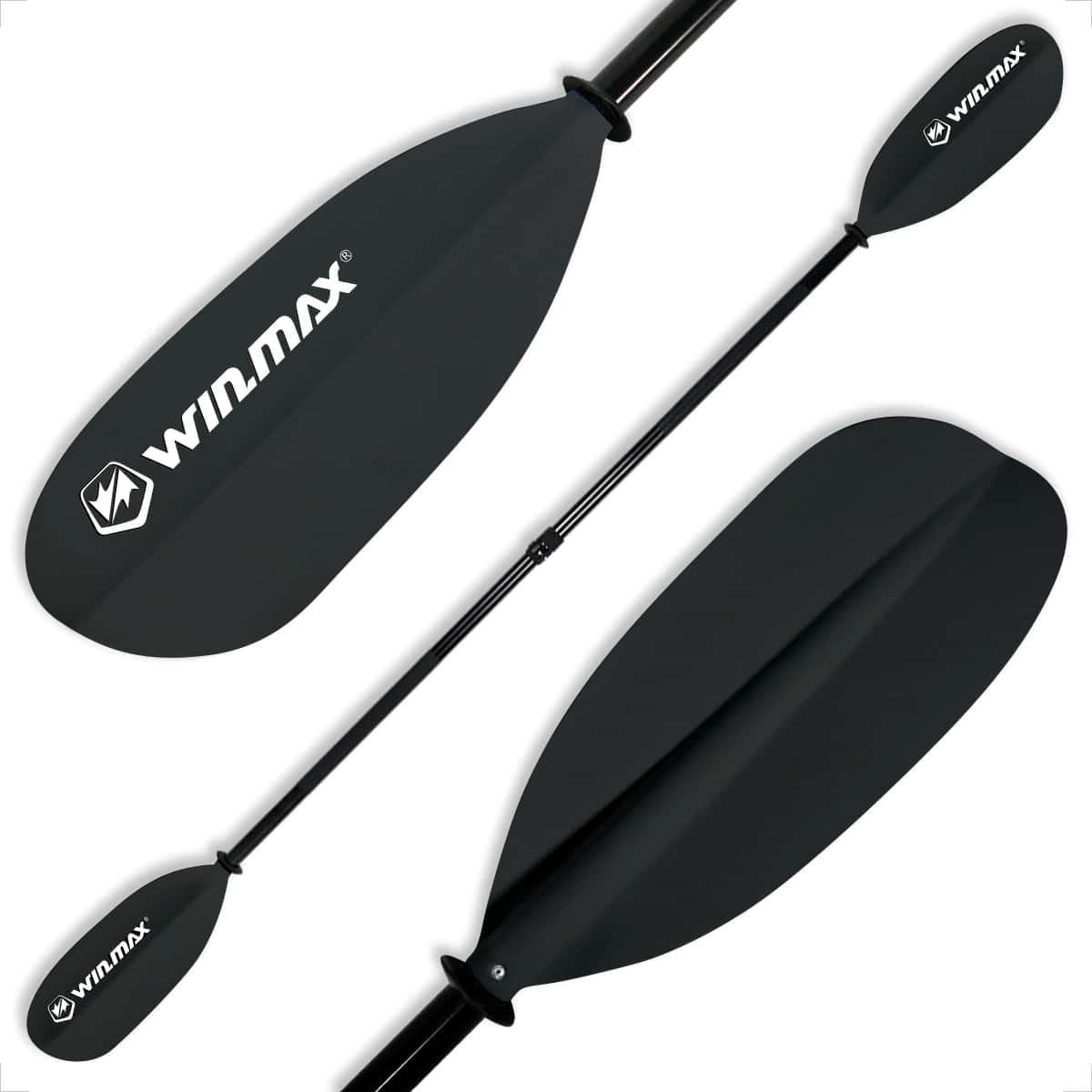 Win.max Kayak Paddle For Adults, Adjustable, Black