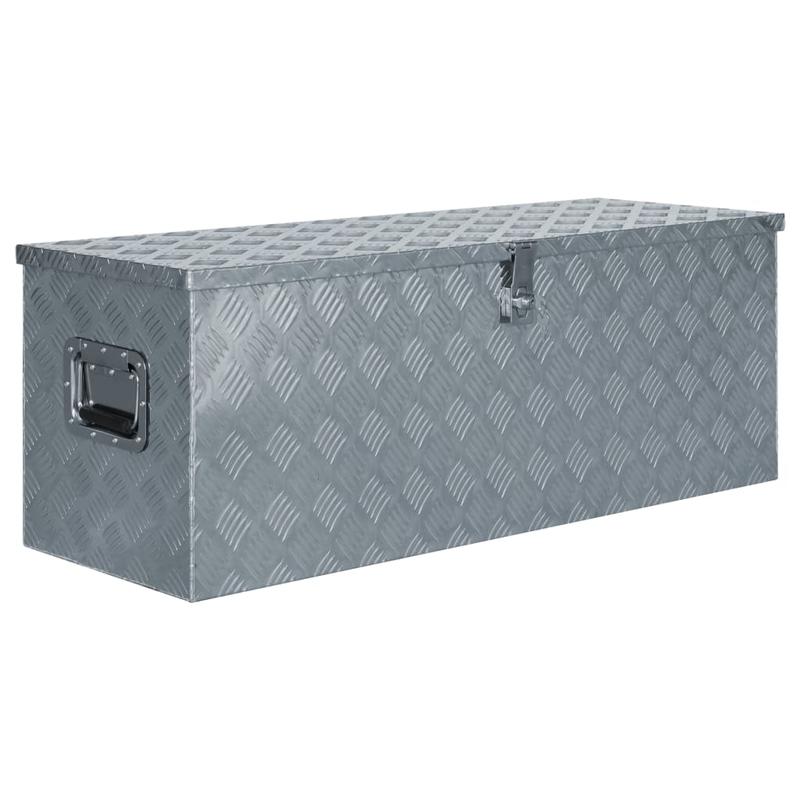 aluminum trailer box with lid truck transport box towing bar car accessory tool box storage box large aluminum chest with lock 110 5x38 5x40  