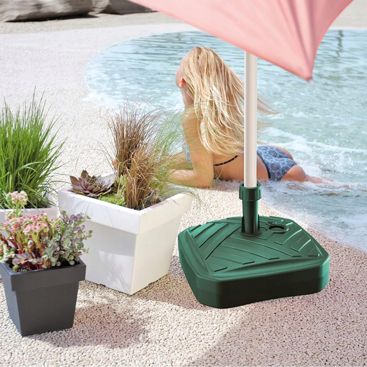 Base For Garden Umbrella Stand Umbrella Holder Square Base Xxl