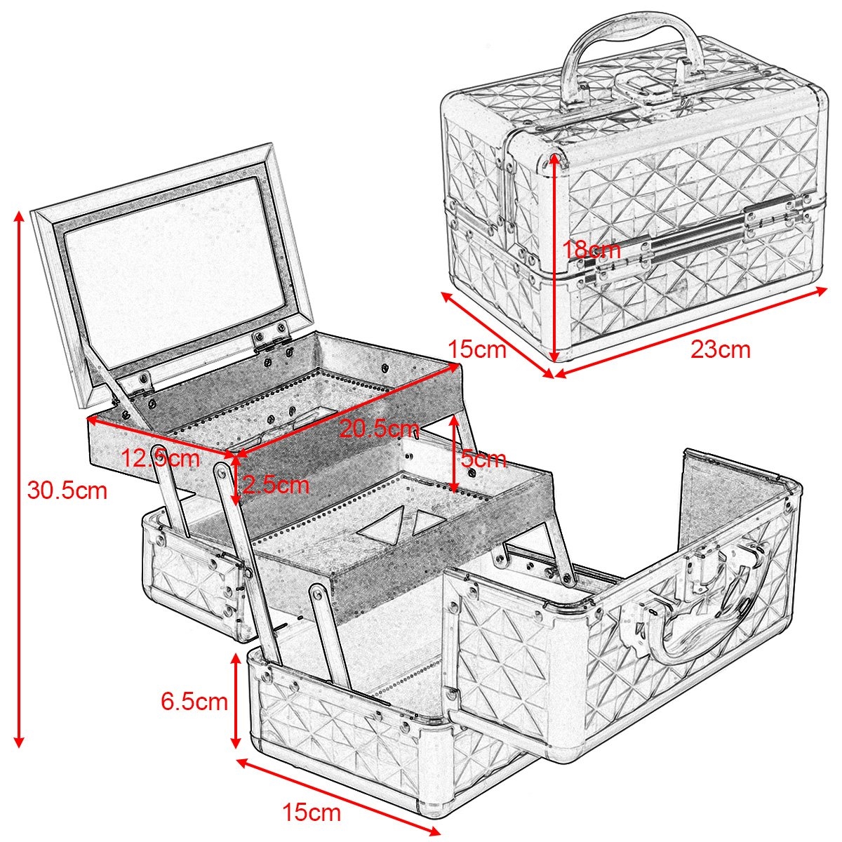 Make-uptas Make-uptas Cosmetische Doos - Afbeelding 5