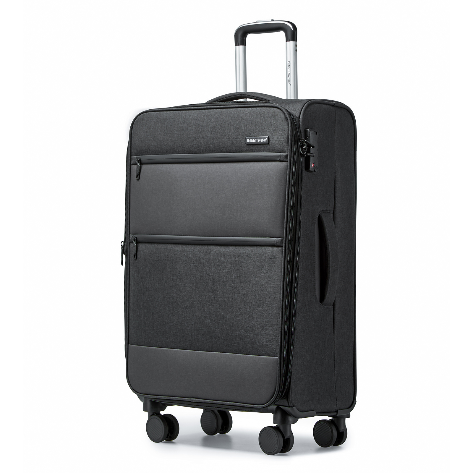 20 Inch Soft Carry On Luggage Single / Combo With Travel Bag, Lightweight Durable Suitcase With & 4 Wheels