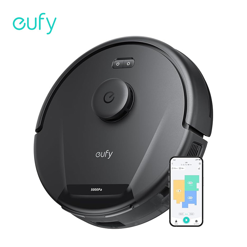 Image of L60 Robot Vacuum, Ultra-strong 5,000pa , Robot Vacuum Cleaner With Laser Navigation, For Floor Cleaning, App Control (refurbished)