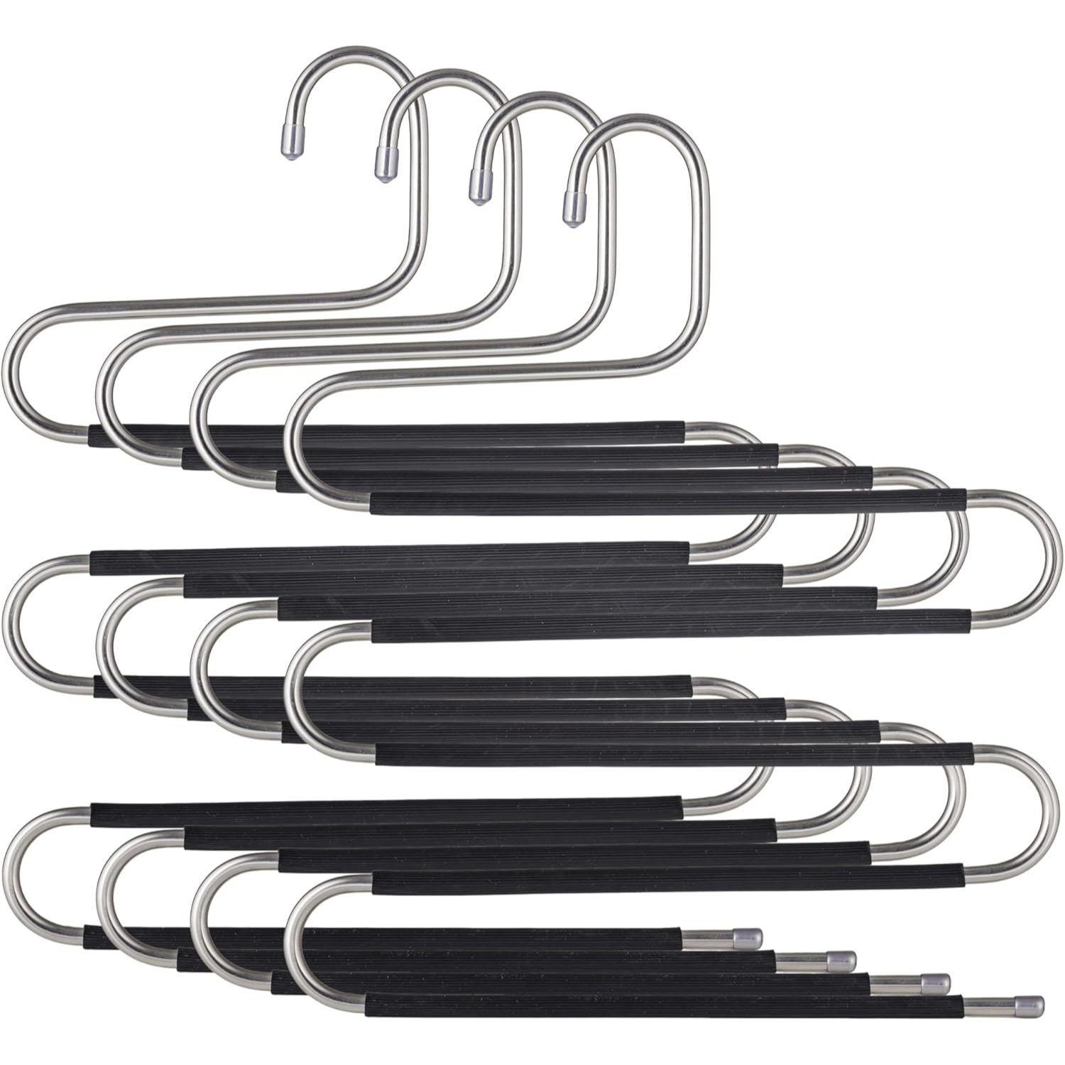 Image of Baroni Home Wooden/steel Hooks, Clothes Hanger Hooks, Space Saver With , Capacity, For Coats, Shirts, Clothes, Pants