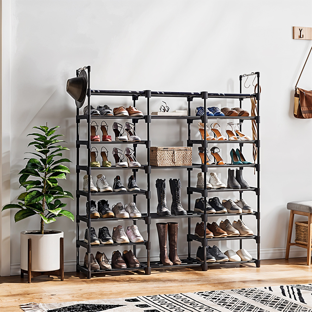8 Layers 3 Rows Home Large Storage Shoe Rack