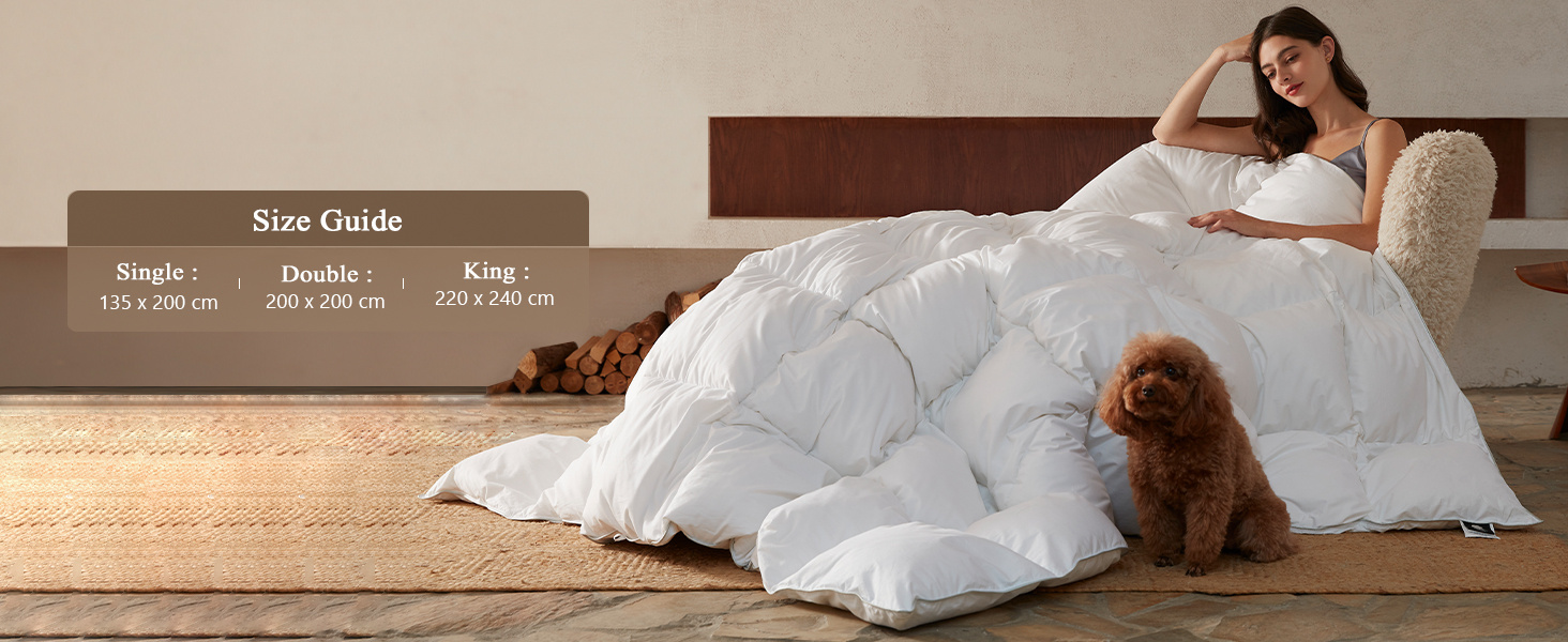 Duvet All Season Comforter Made in UK Microfiber Cover, Lightweight Skin Friendly Quilt, Down Alternative Ultra-Soft Plush Breathable Duvet set Bed