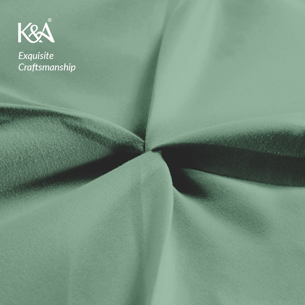 K&A® Pintuck Pinch Pleat Duvet Cover Set with Zipper Closure including Pillowcase – Ultrasoft Brushed Microfiber – Easy Care & Machine Washable