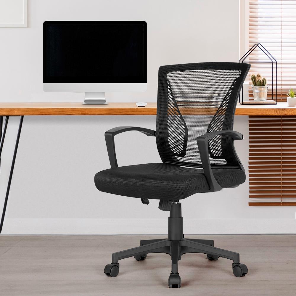 TEMU Costoffs Chaise de Bureau en Mesh à Roulettes 360° Fauteuil de Bureau Ergonomique Siège Réglable en Hauteur et en Inclinaison