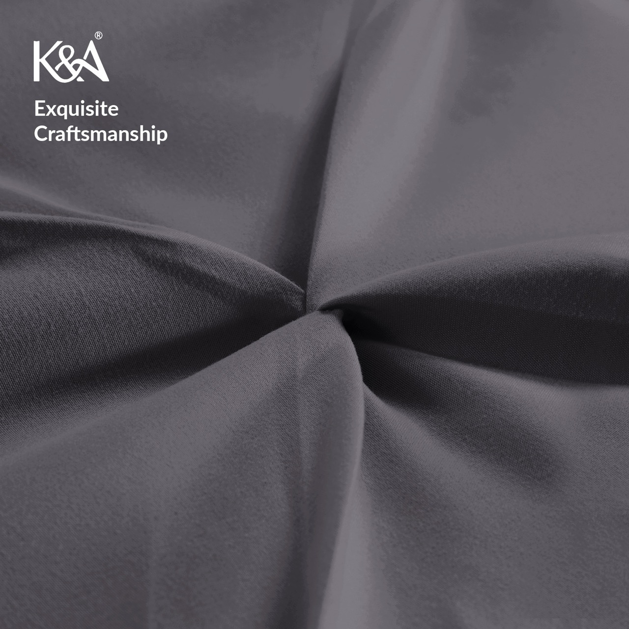 K&A® Pintuck Pinch Pleat Duvet Cover Set with Zipper Closure including Pillowcase – Ultrasoft Brushed Microfiber – Easy Care & Machine Washable