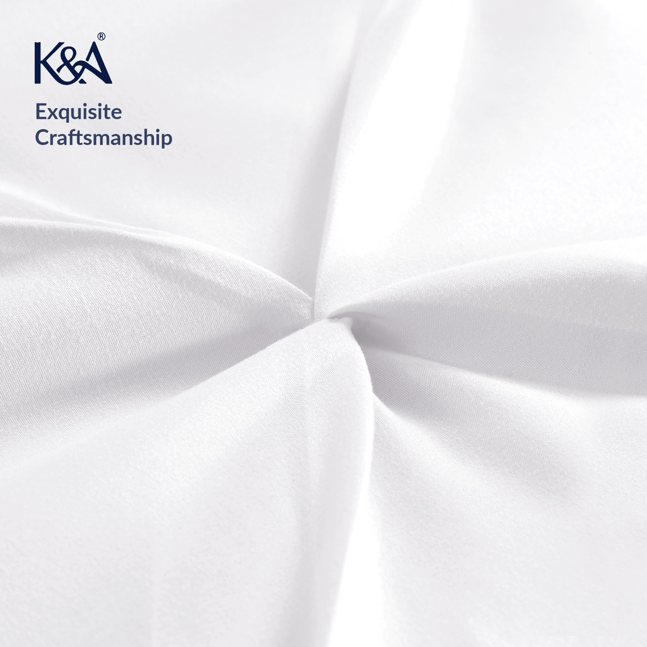 K&A® Pintuck Pinch Pleat Duvet Cover Set with Zipper Closure including Pillowcase – Ultrasoft Brushed Microfiber – Easy Care & Machine Washable