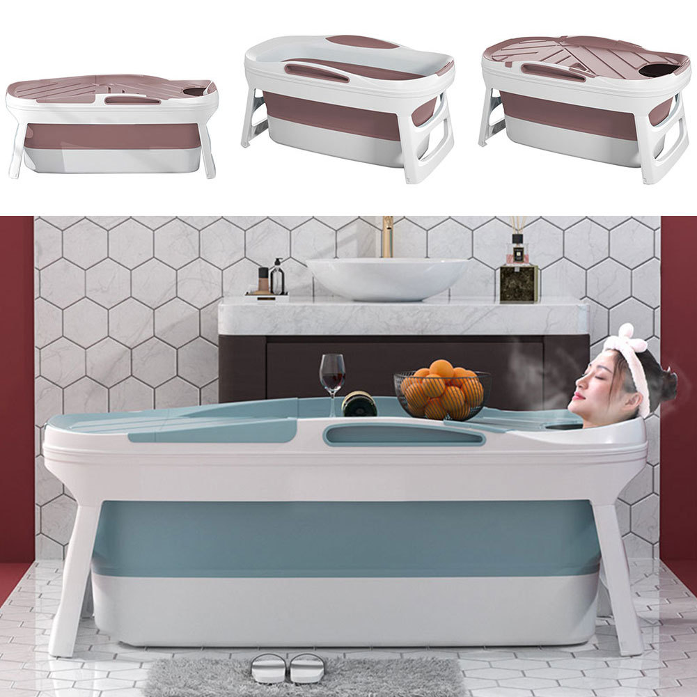 Foldable Plastic Bathtub for Adults with Spa Function