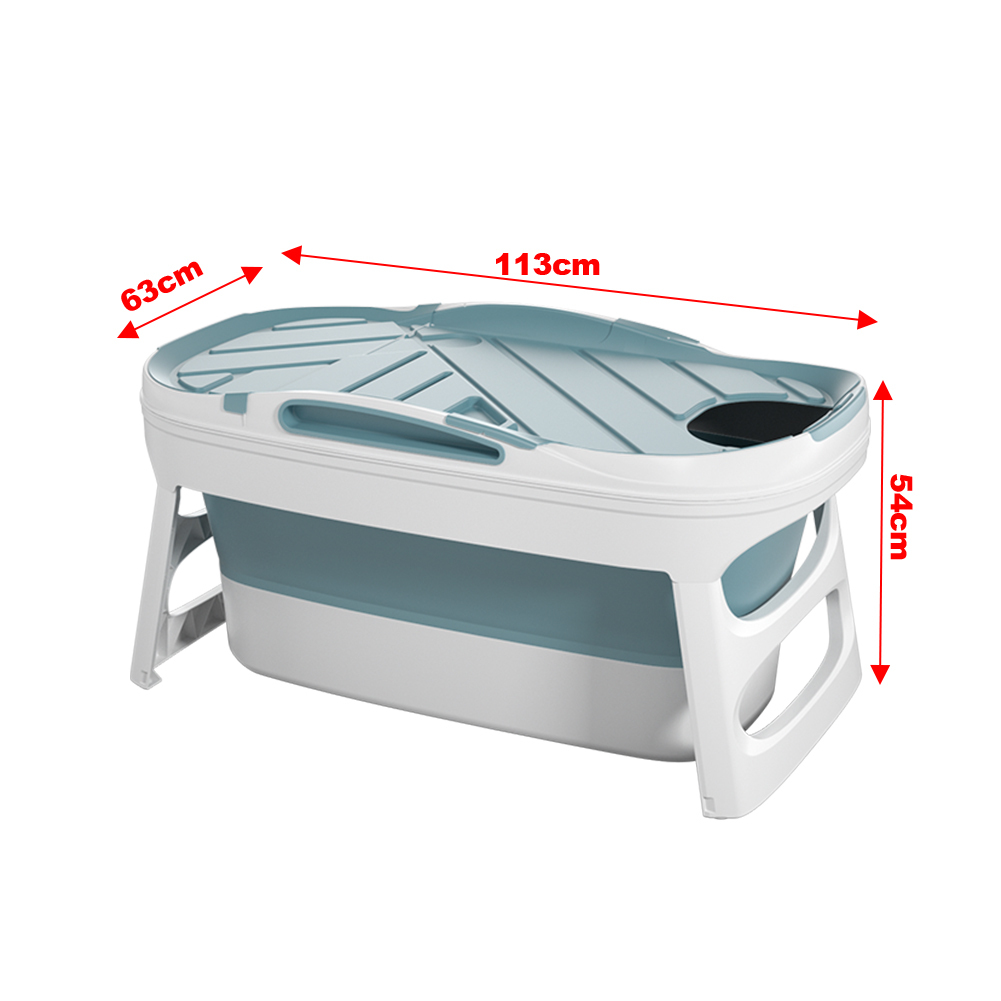 Foldable Plastic Bathtub for Adults with Spa Function
