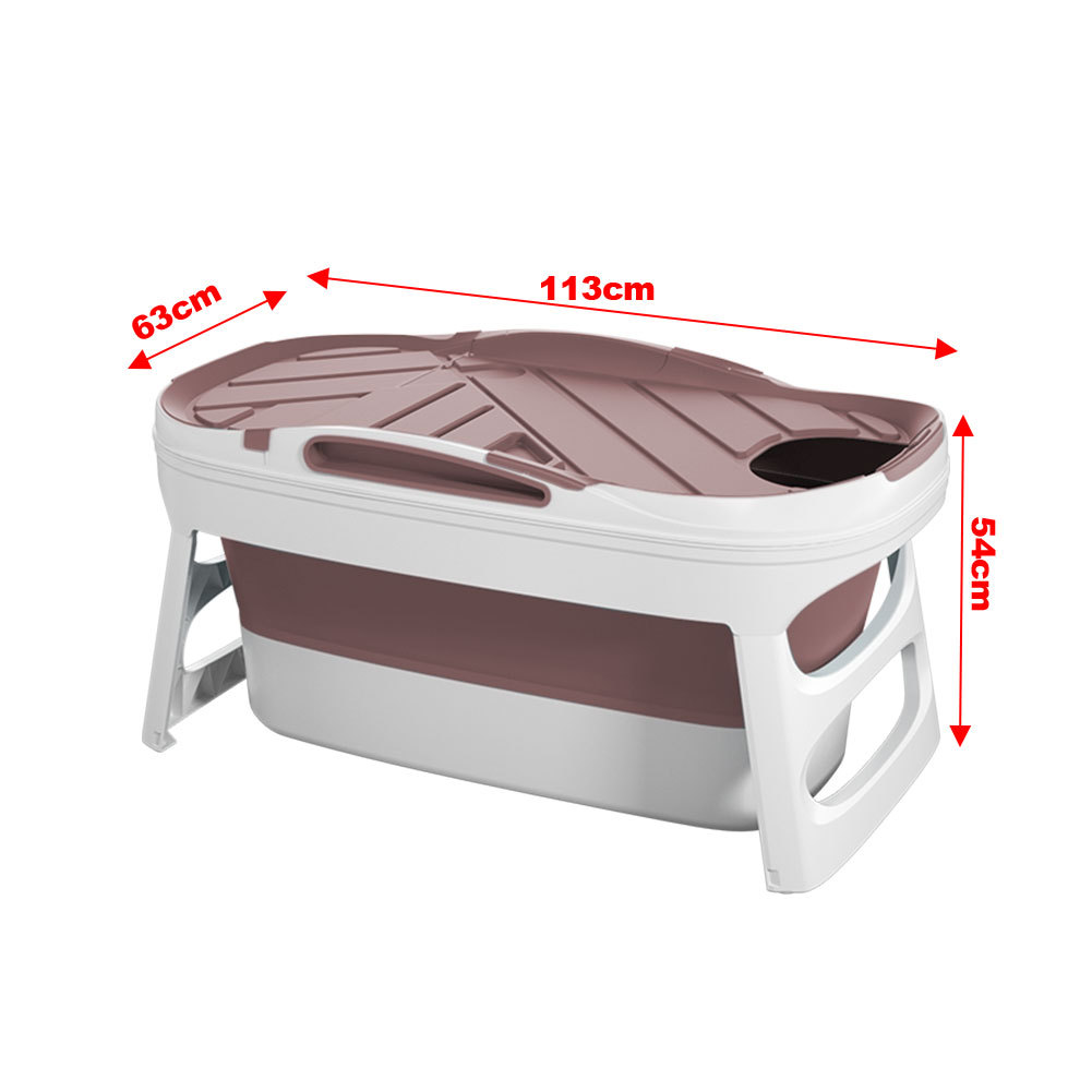 Foldable Plastic Bathtub for Adults with Spa Function