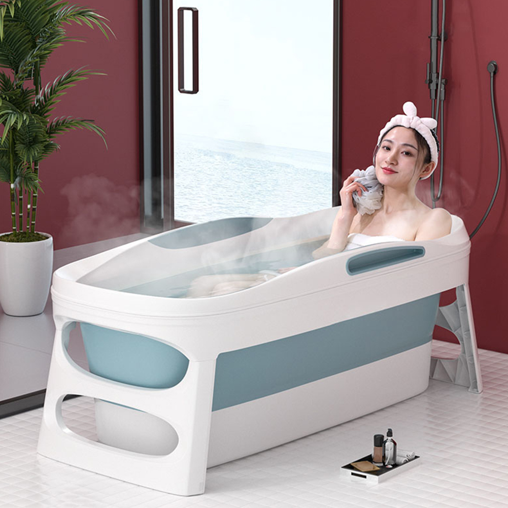 Foldable Plastic Bathtub for Adults with Spa Function