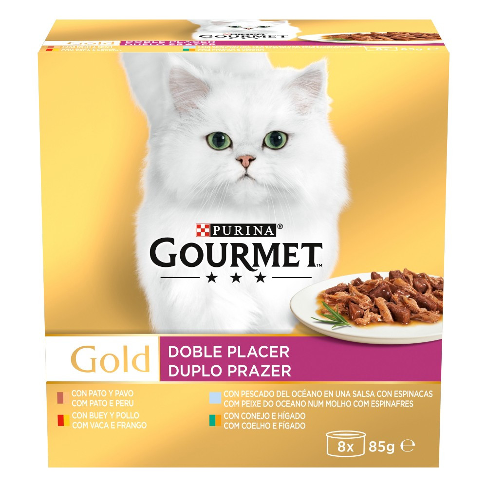 Multipack Gourmet Gold Double Plaisir - Nourriture Humide pour Chats