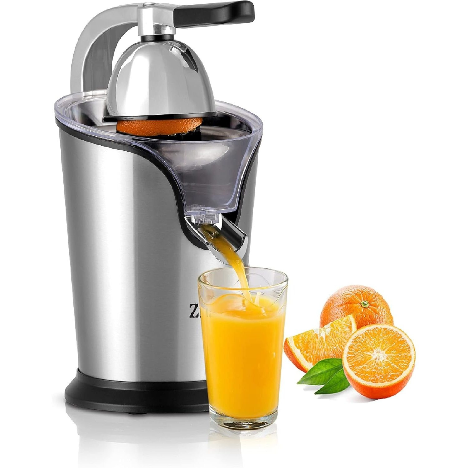 Image of Zilan Electric Citrus Juicer | Stainless Steel | Long-life Motor | 500 Watt | Auto- | 2 Juice Capsules | Stainless Steel Filter