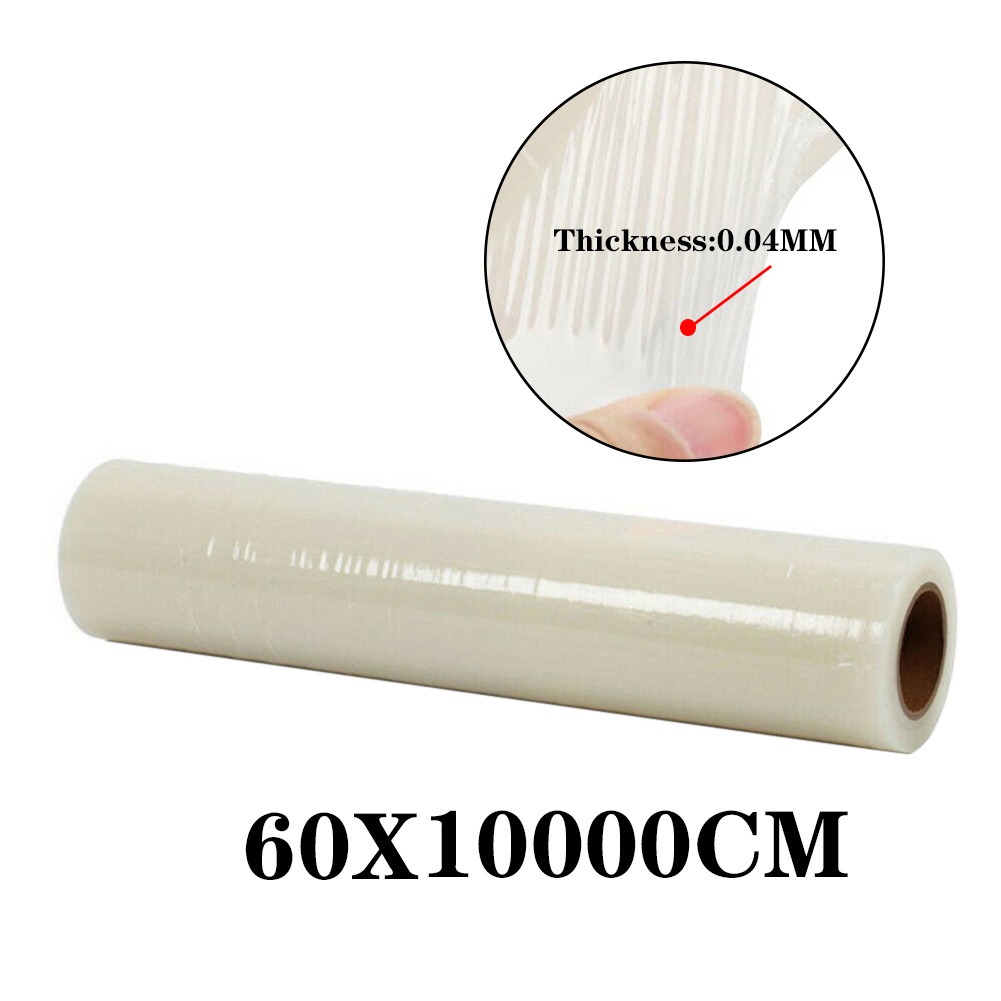 1roll self   clear carpet protector film temporary protecting floor dust sheet cover stairs home office hotel floor carpet protector roll home renovation furniture covering film 60cm 100m