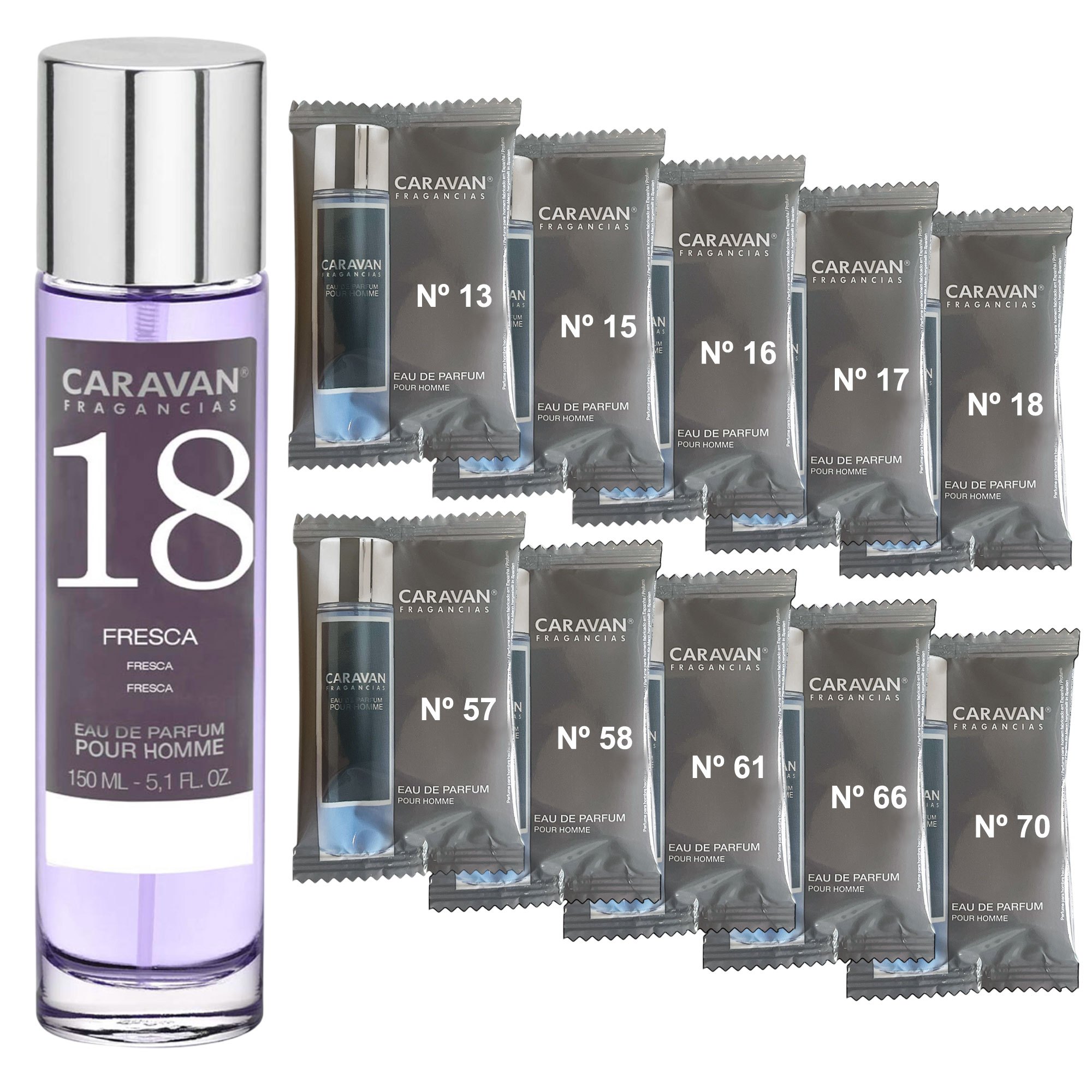 TEMU Fragrances 150 Ml + Set Of 10 Different Men's Fragrance Vials From To New Scents