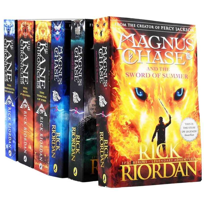 TEMU The Kane Chronicles And Magnus Chase Series 6 Books Collection By Rick Riordan (throne Of Fire, The Red Pyramid, The Serpent's Shadow, Magnus