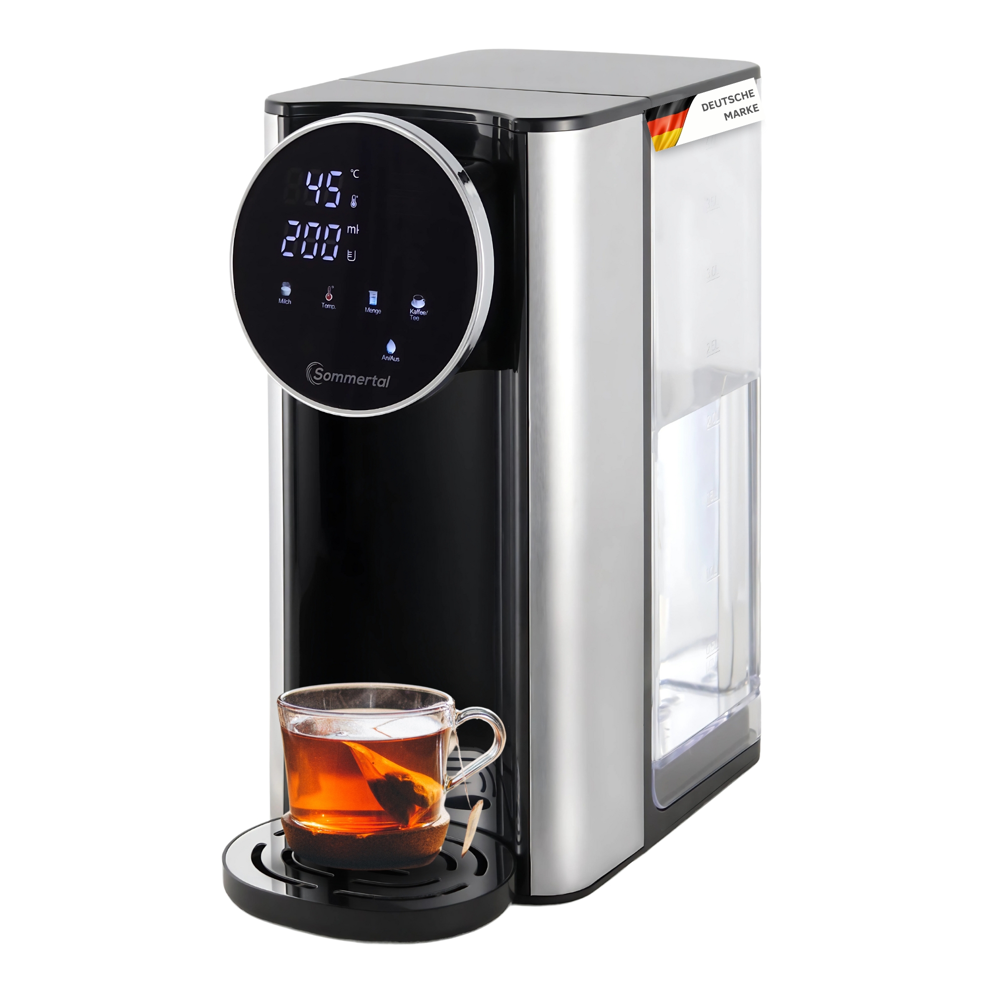 Image of Hot Water Dispenser Hw-400 | Touch Display | Xxl Version With Removable 4l Tank | Instant Hot Water 45 To 100°c | Water Dispenser | Baby Formula