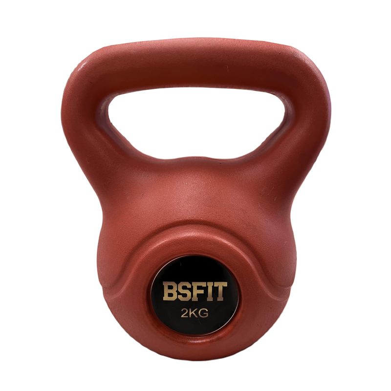 TEMU BSFIT® Pesa . Pesa Kettlebell de Hormigón con Mango Ergonómico. Mancuerna Kettlebell para Entrenamiento Muscular en casa y Gimnasio. Dumbbell