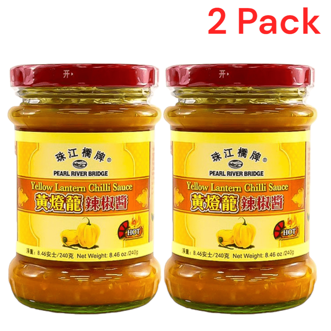Image of 2-pack Pearl River Bridge Huang Deng Long Chili Sauce 240g – Spicy Chili Sauce With Yellow Lantern Peppers, Authentic Chinese Seasoning Sauce, Asian Cuisine, Perfect For Wok Dishes & Dips