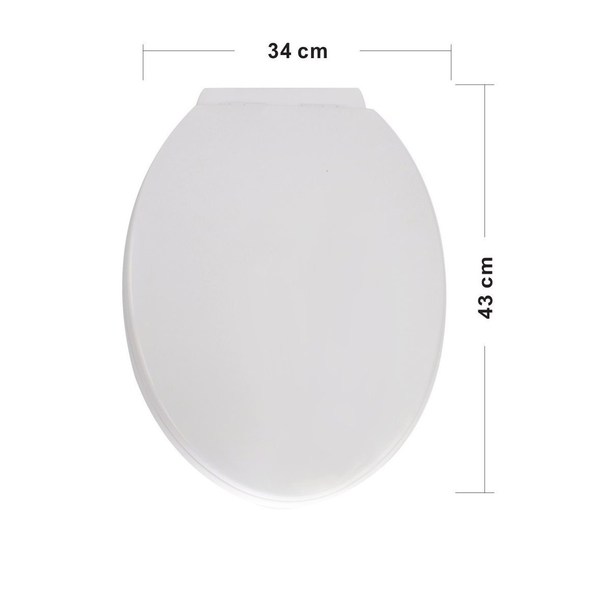 TEMU Asiento Inodoro PVC Plastico. WC Plastico Economico Universal. montaje. con los acessorios de montaje 43cm x34cm