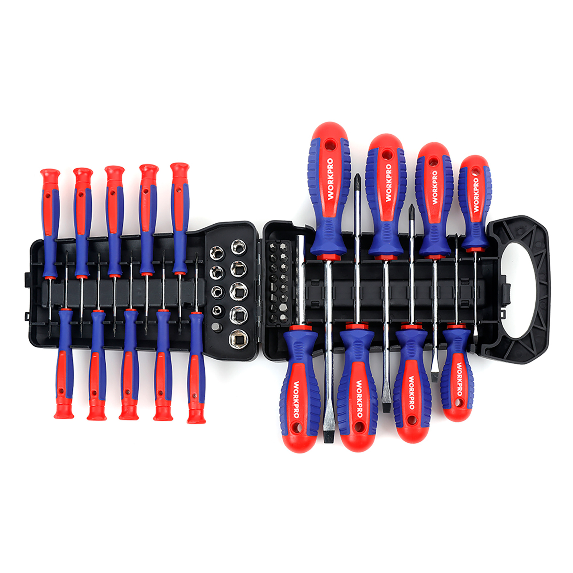 Workpro Screwdriver Bit Set . Socket Wrench 45pcs Made Of Steel, Magnetic Screwdriver Set