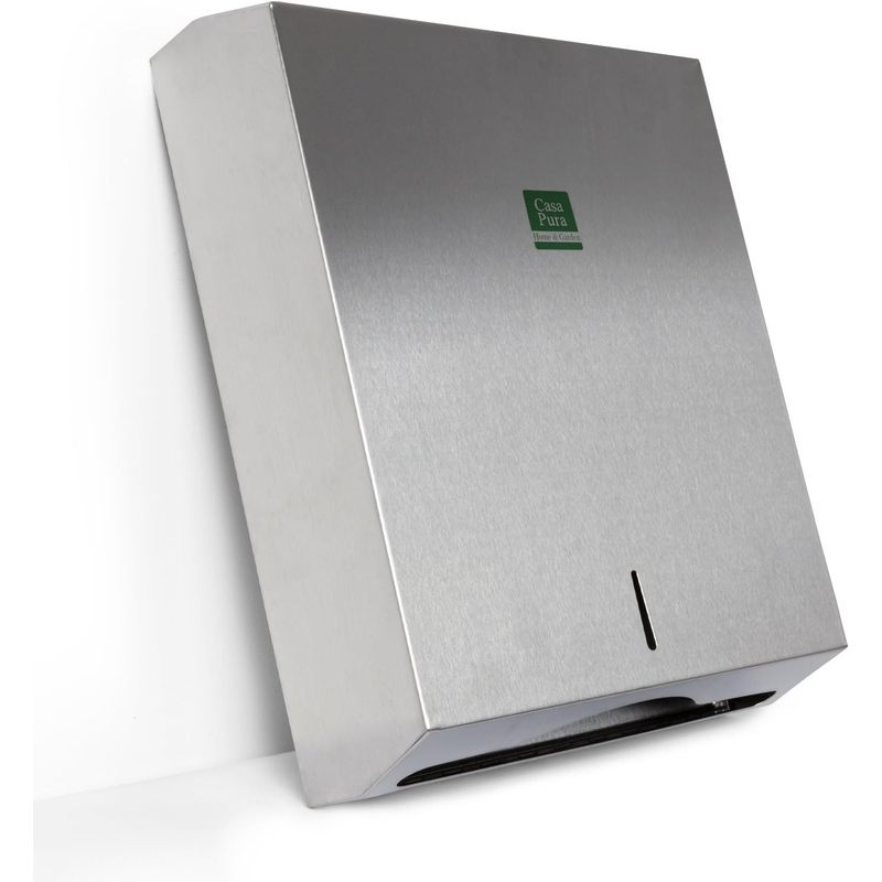 Floor-standing Paper Towel Dispenser In Stainless Steel – Lockable Towel Dispenser For C- And , . Mounting Material, 2 Sizes, With 2 Keys