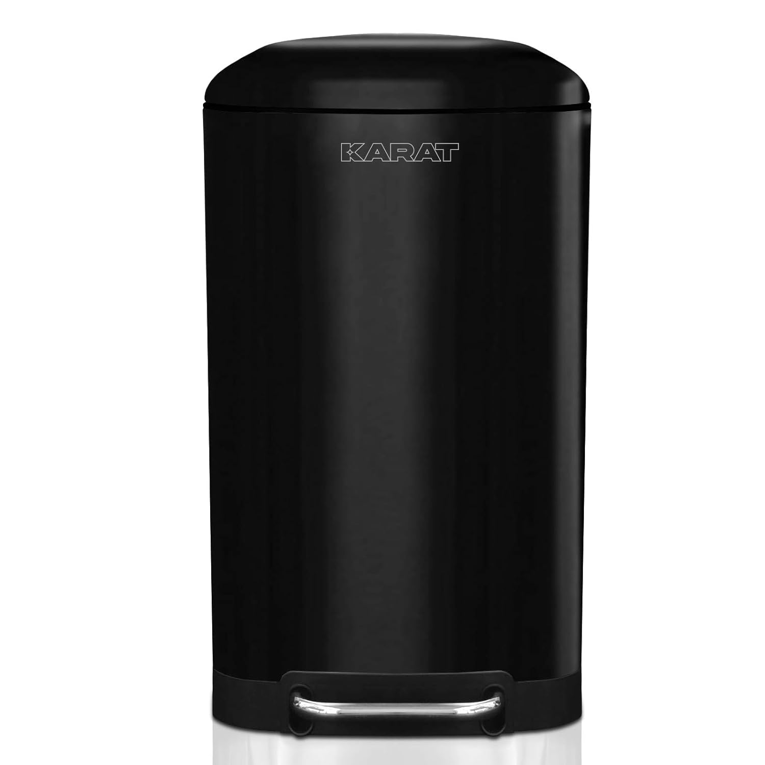 Stainless Steel Step Trash Can 30l - Trash Can With Automatic Lid And Inner Bucket - Suitable For Kitchen, Bathroom Or Office - In Black Or Silver