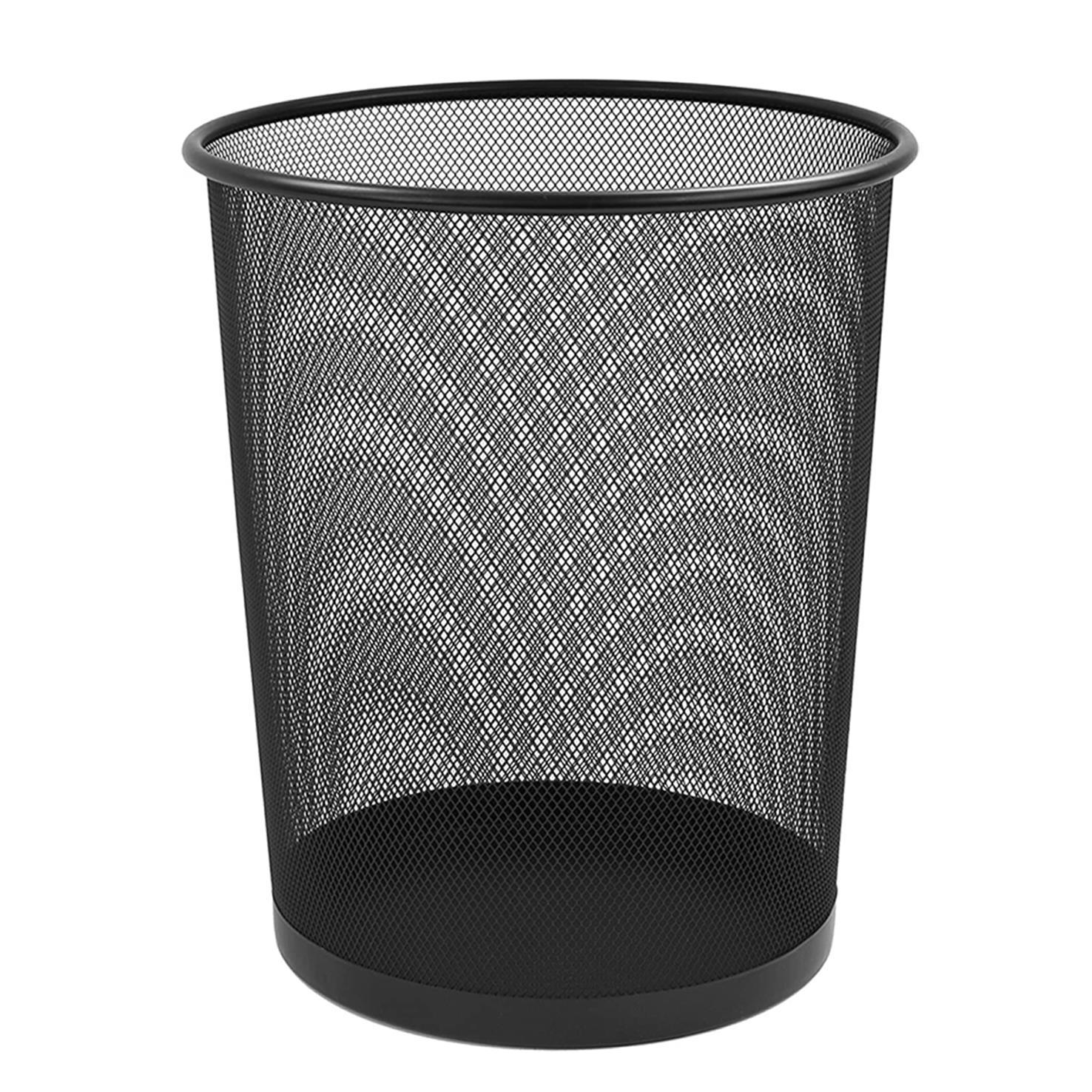 durable iron mesh trash can with open   and home waste basket bin 1pc 27   5cm