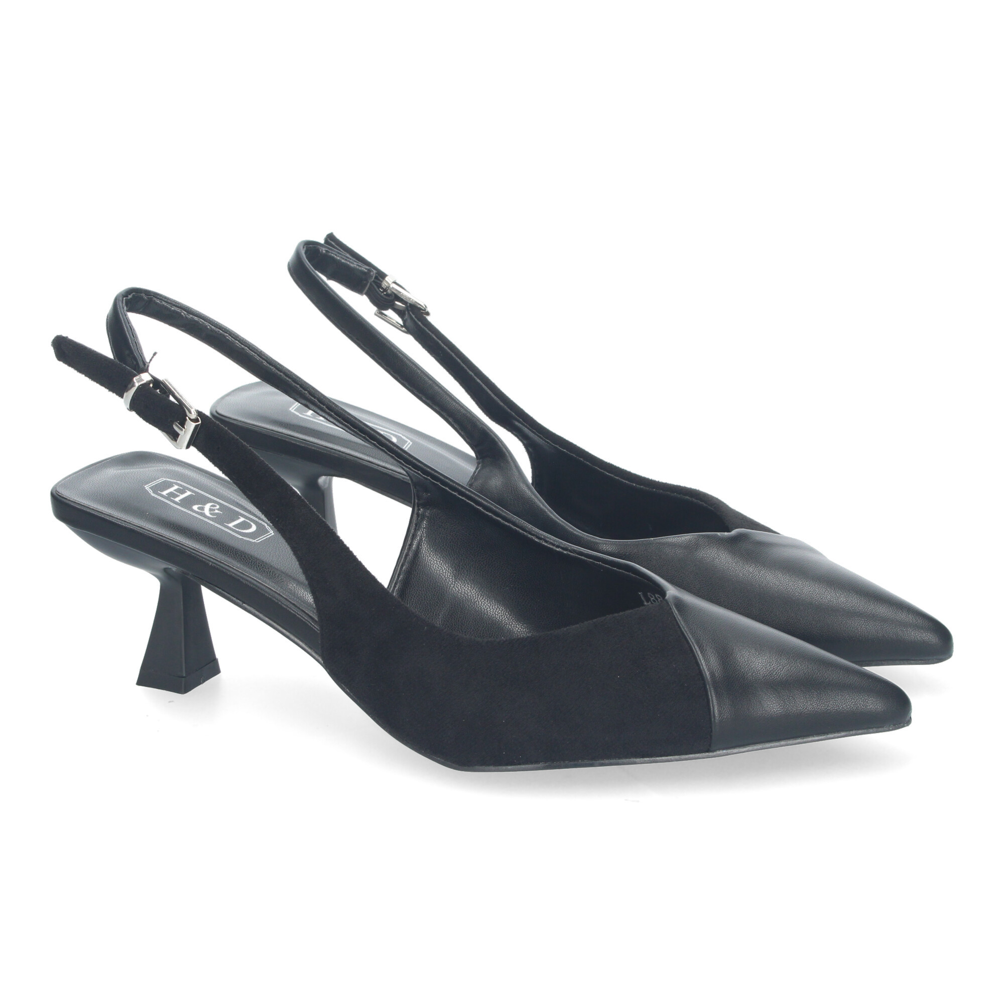 Image of Salon Shoes For Women With Heel, Elegant And Comfortable, , 2 Materials Tip And Adjustable Closure, For All Types Of Occasions.