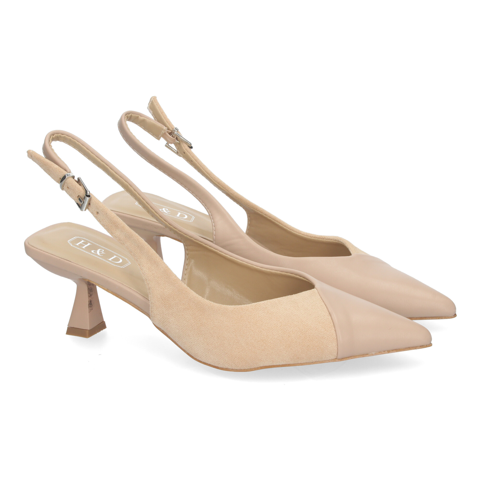 Image of Salon Shoes For Women With Heel, Elegant And Comfortable, , 2 Materials Tip And Adjustable Closure, For All Types Of Occasions.