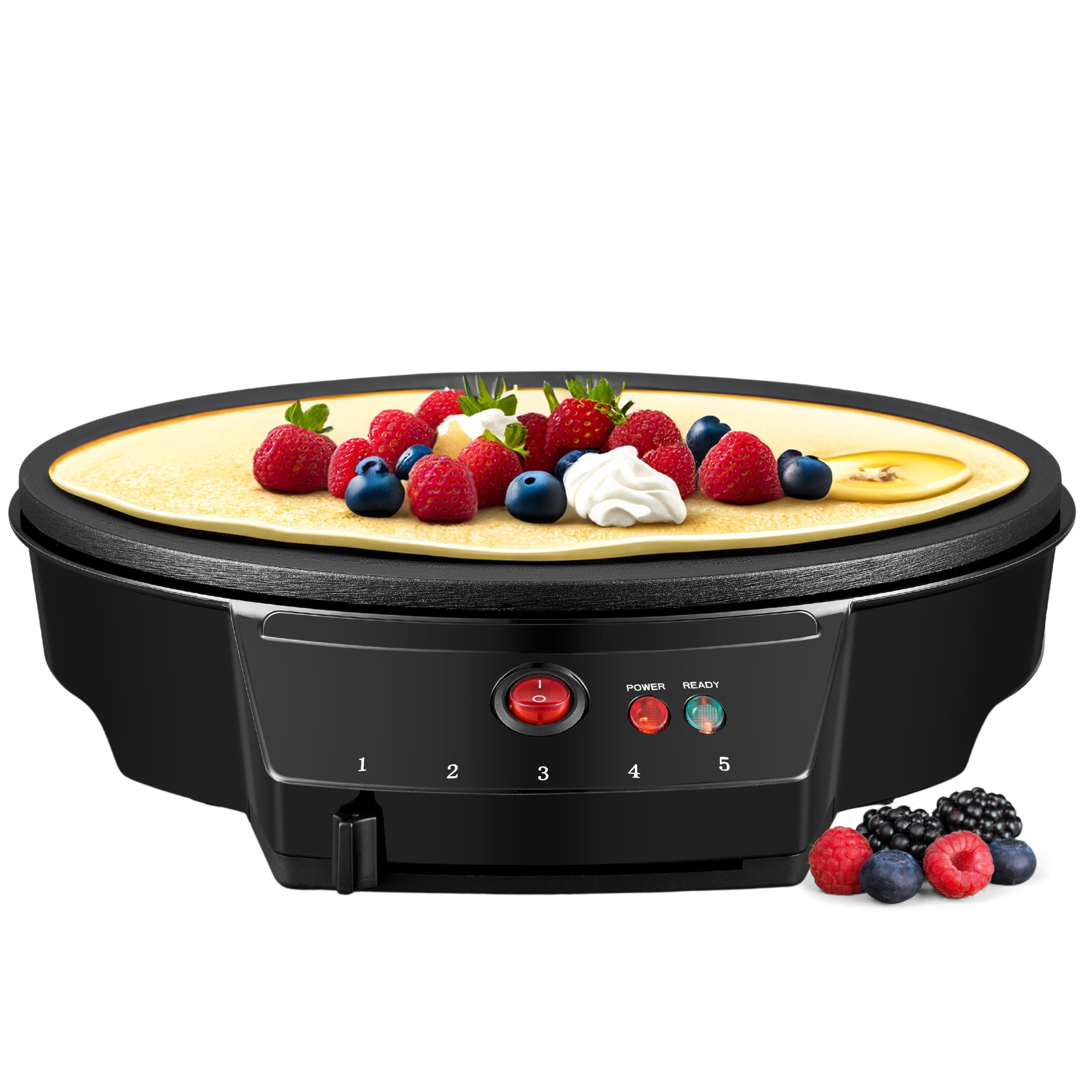 Image of Crepe Maker 1000 Watt Coating Handle Automatic Temperature Cm In Diameter
