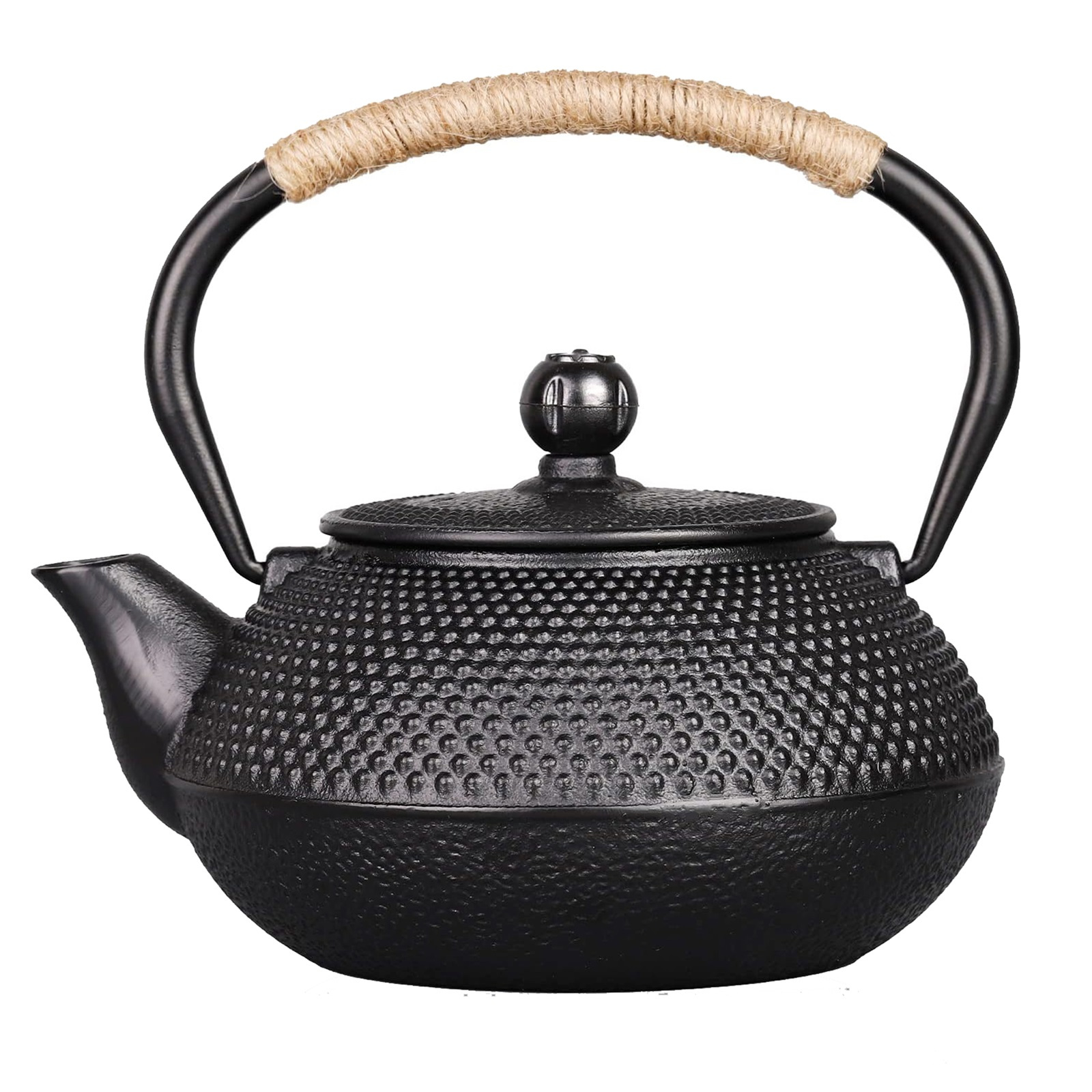 Gr8 Home Black 800ml Stovetop Tetsubin Teapot Japanese Style, Black